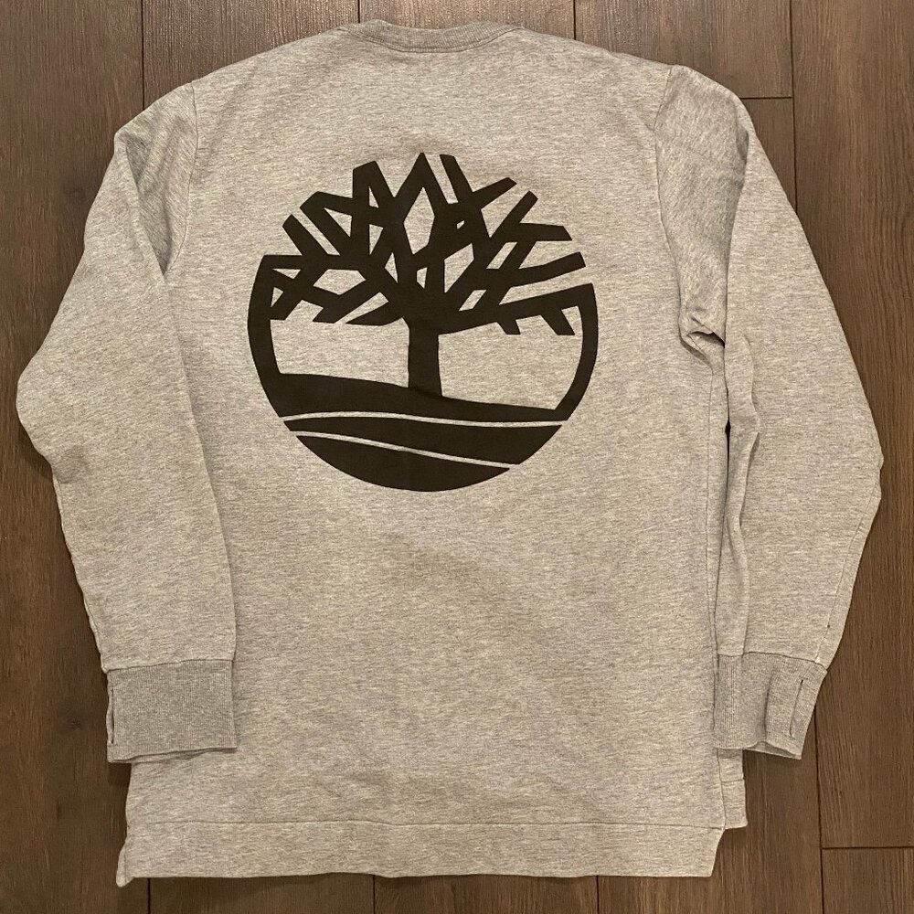 Timberland Grey Crewneck Sweatshirt w/ Side Zip – Men’s Medium